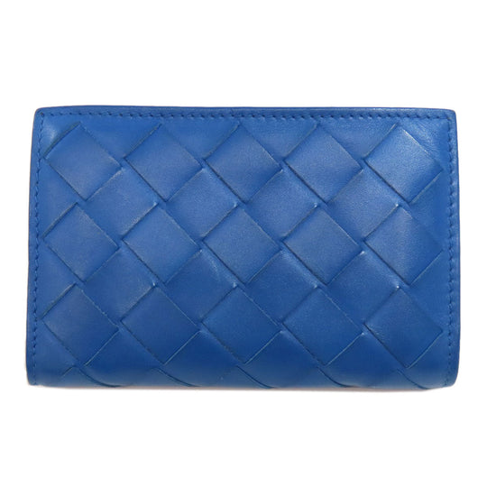 BOTTEGAVENETA Coin case leather blue Tech Rubber Women Used Authentic