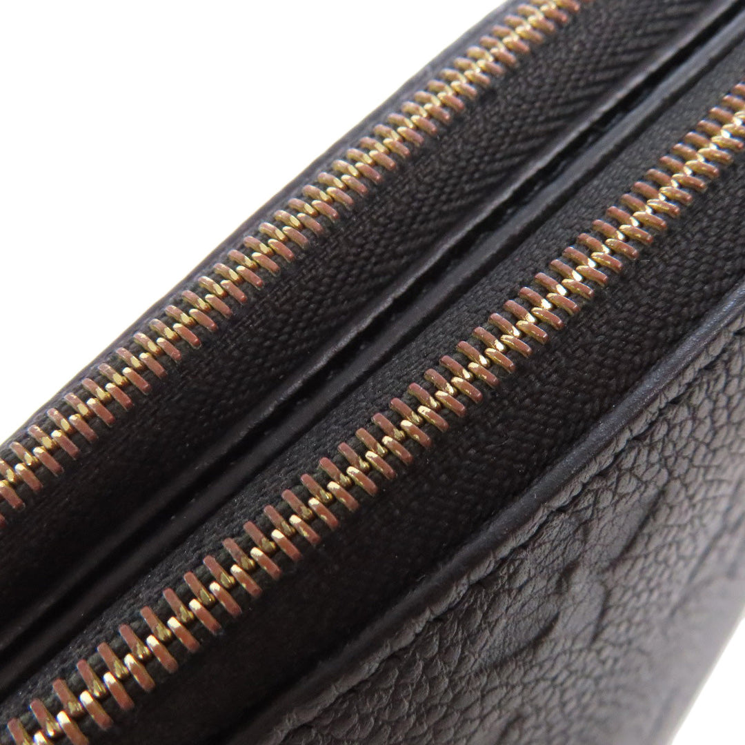 LOUIS VUITTON Shoulder Bag M68568 Ann Platt black Pochette double zip Women Used Authentic