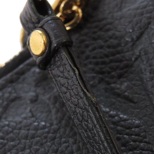 LOUIS VUITTON Shoulder Bag M68568 Ann Platt black Pochette double zip Women Used Authentic