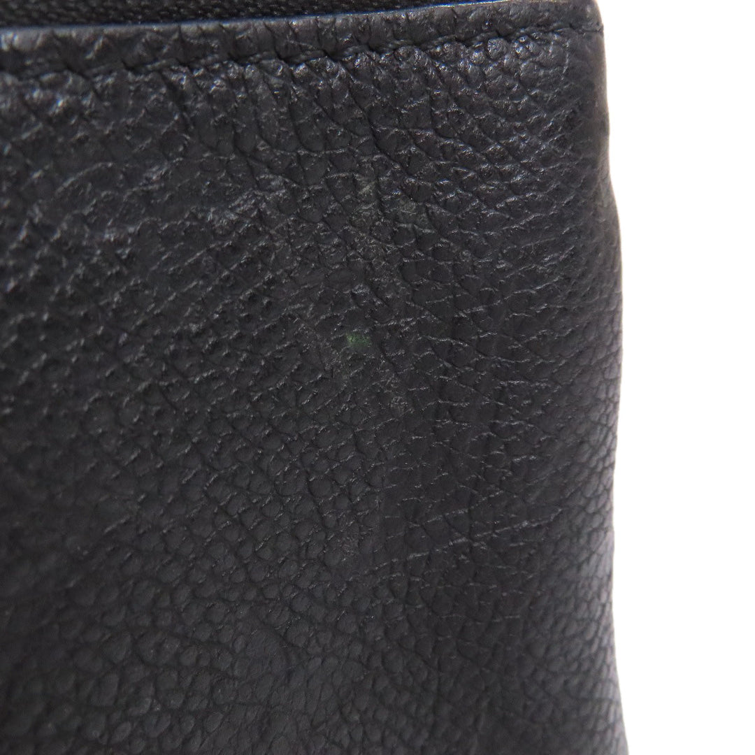 LOUIS VUITTON Shoulder Bag M68568 Ann Platt black Pochette double zip Women Used Authentic