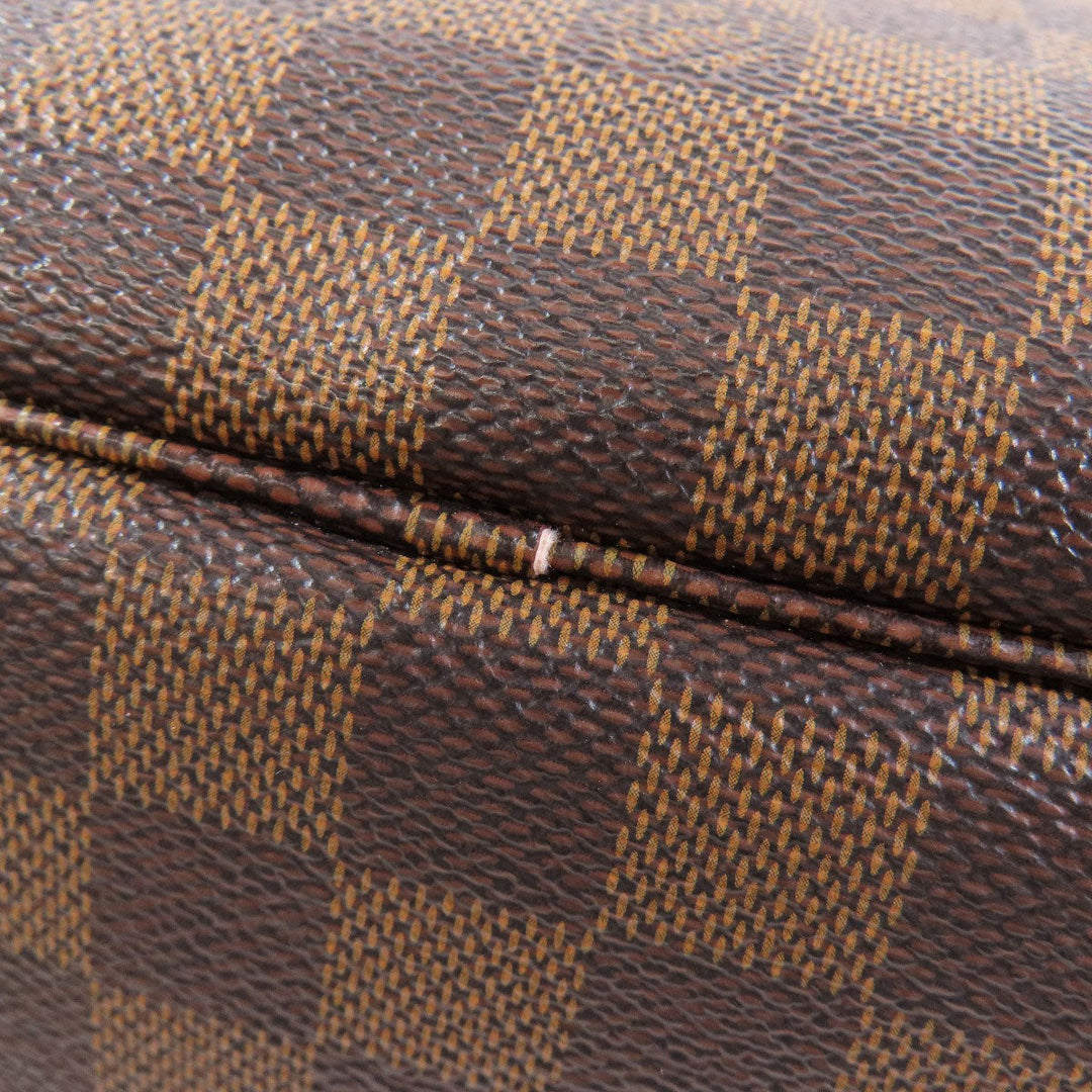 LOUIS VUITTON Tote Bag N41603 Damier canvas Brown Neverfull MM Women Used Authentic