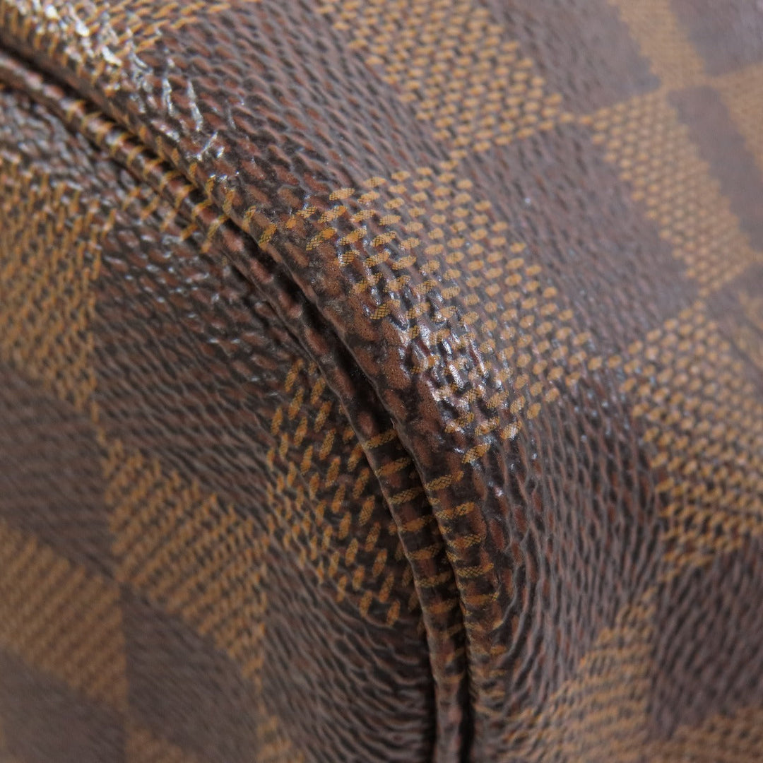LOUIS VUITTON Tote Bag N41603 Damier canvas Brown Neverfull MM Women Used Authentic