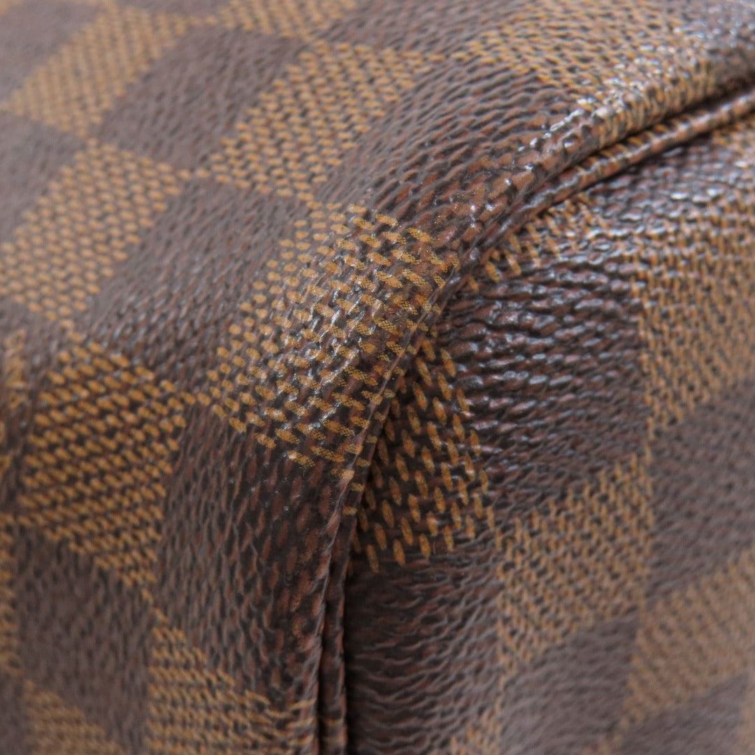 LOUIS VUITTON Tote Bag N41603 Damier canvas Brown Neverfull MM Women Used Authentic