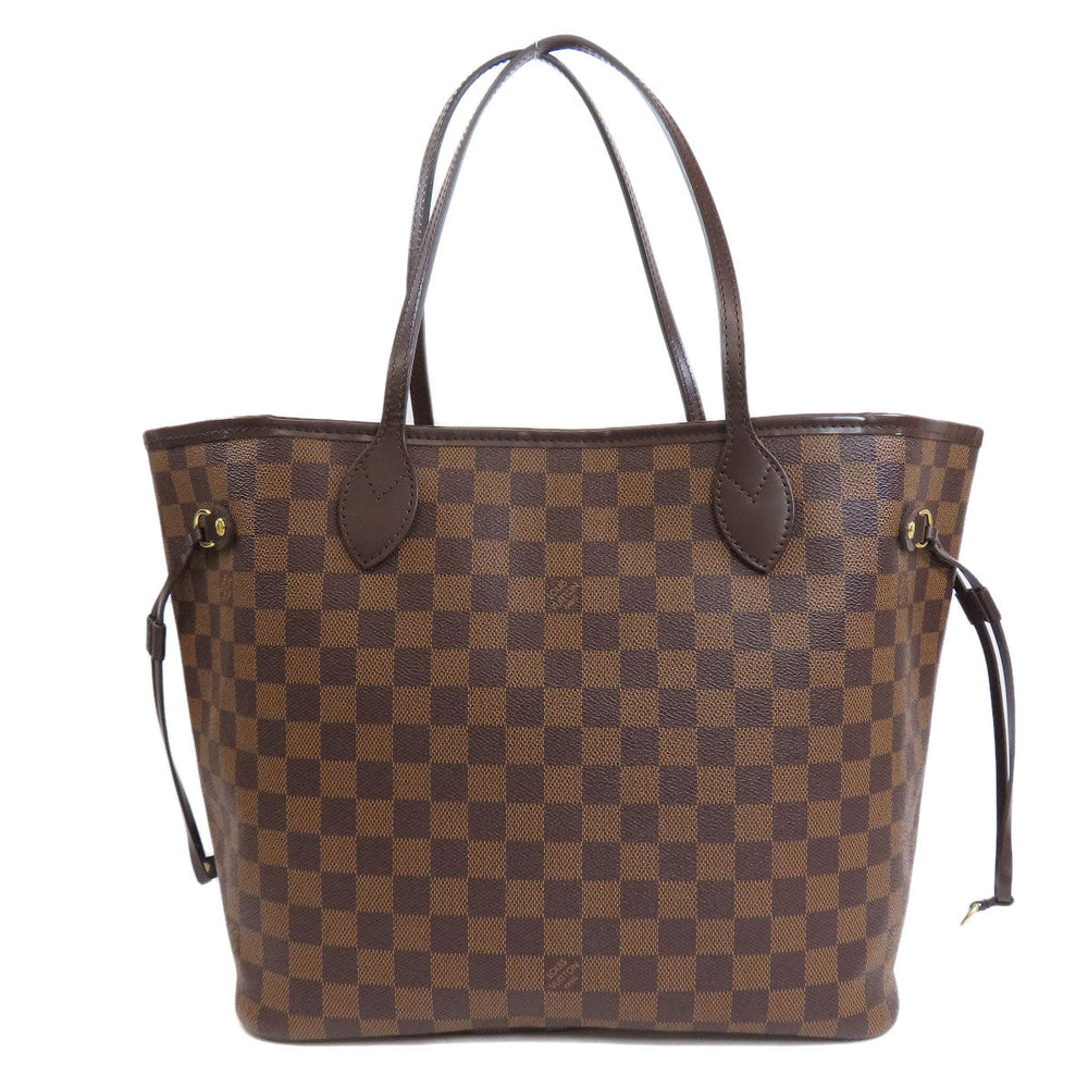 LOUIS VUITTON Tote Bag N41603 Damier canvas Brown Neverfull MM Women Used Authentic
