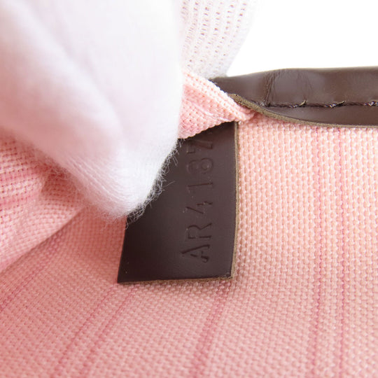 LOUIS VUITTON Tote Bag N41603 Damier canvas Brown Neverfull MM Women Used Authentic