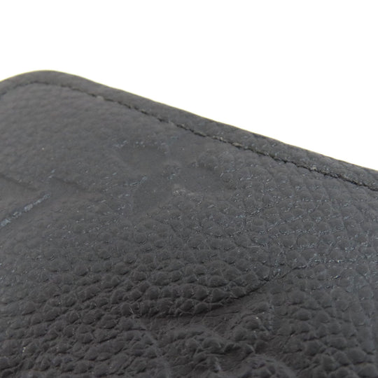 LOUIS VUITTON Long Wallet Purse M61864 Ann Platt black Zippy wallet Women Used Authentic