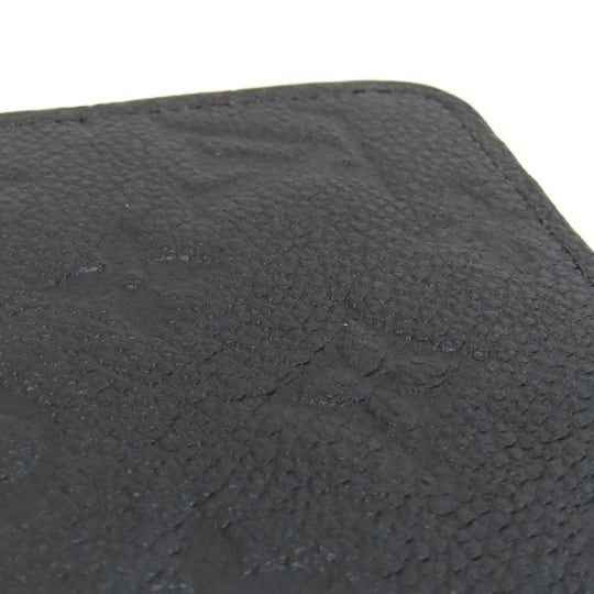 LOUIS VUITTON Long Wallet Purse M61864 Ann Platt black Zippy wallet Women Used Authentic