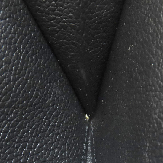 LOUIS VUITTON Long Wallet Purse M61864 Ann Platt black Zippy wallet Women Used Authentic
