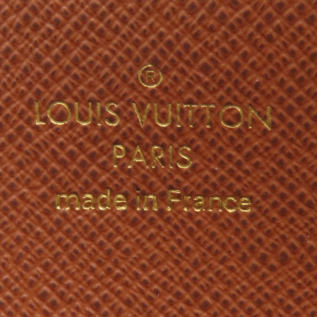 LOUIS VUITTON Long Wallet Purse M42616 Monogram canvas Brown Zippy wallet Women Used Authentic