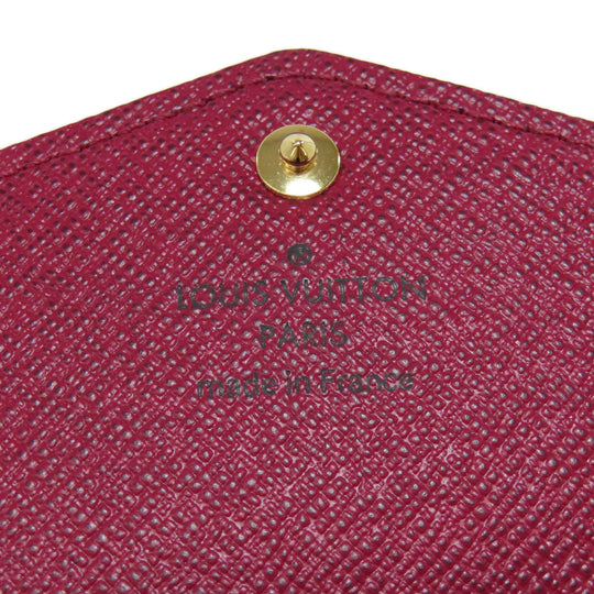 LOUIS VUITTON Long Wallet Purse M62234 Monogram canvas Brown Portefeuille Sara Women Used Authentic