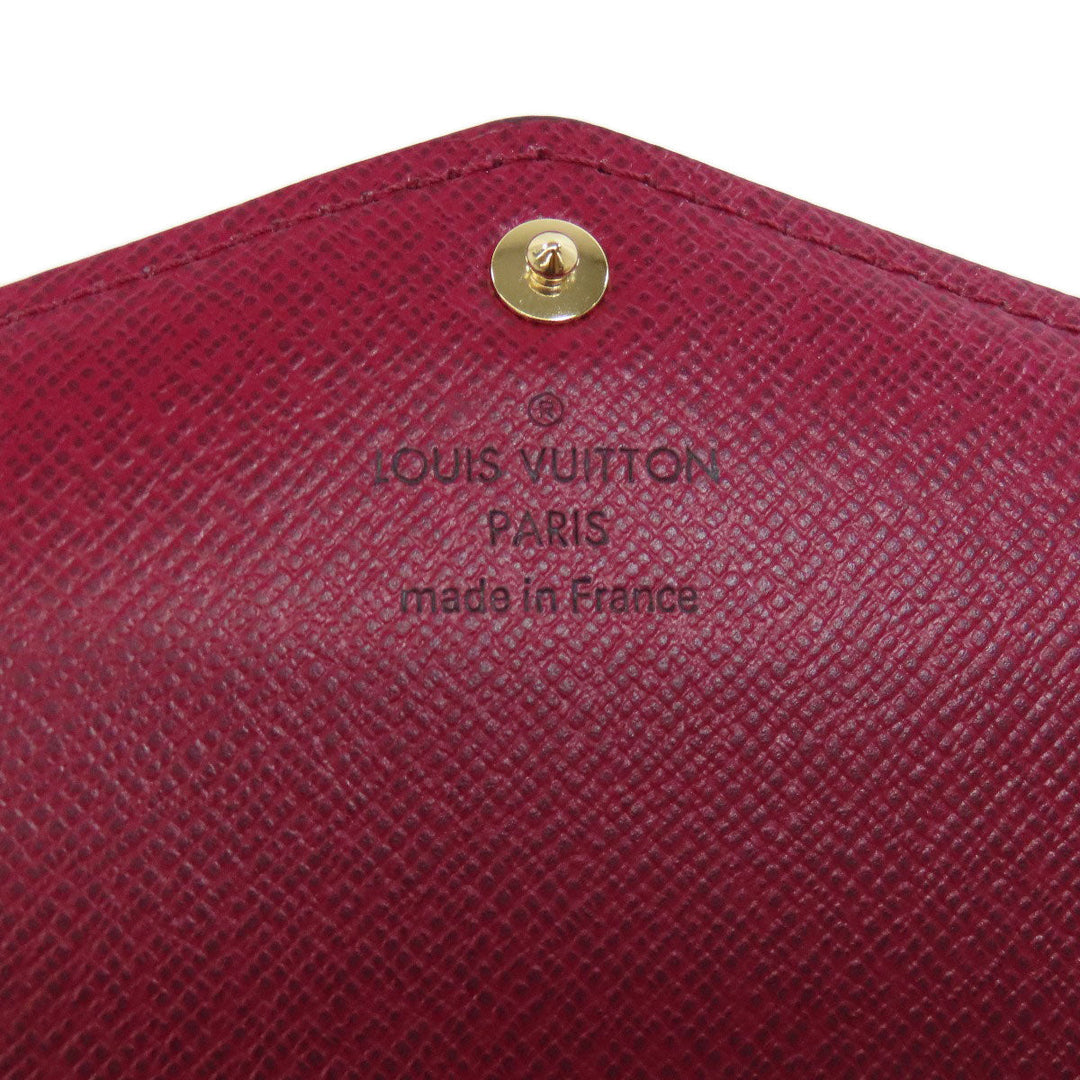 LOUIS VUITTON Long Wallet Purse M62234 Monogram canvas Brown Portefeuille Sara Women Used Authentic