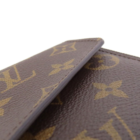 LOUIS VUITTON Long Wallet Purse M62234 Monogram canvas Brown Portefeuille Sara Women Used Authentic