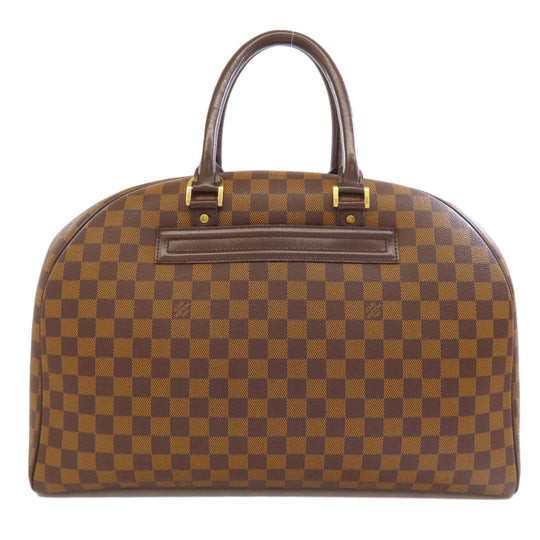 LOUIS VUITTON Boston Duffel bag N41454 Damier canvas Brown Norita 24 Women Used Authentic