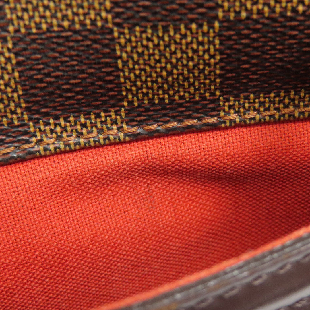 LOUIS VUITTON Boston Duffel bag N41454 Damier canvas Brown Norita 24 Women Used Authentic