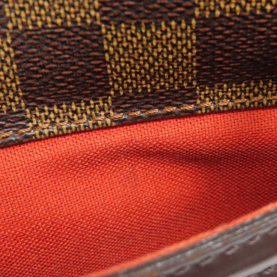 LOUIS VUITTON Boston Duffel bag N41454 Damier canvas Brown Norita 24 Women Used Authentic