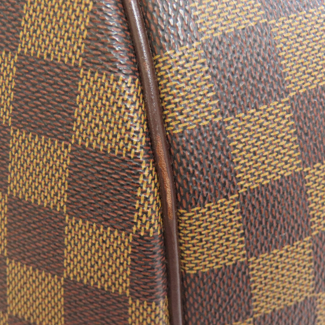 LOUIS VUITTON Boston Duffel bag N41454 Damier canvas Brown Norita 24 Women Used Authentic