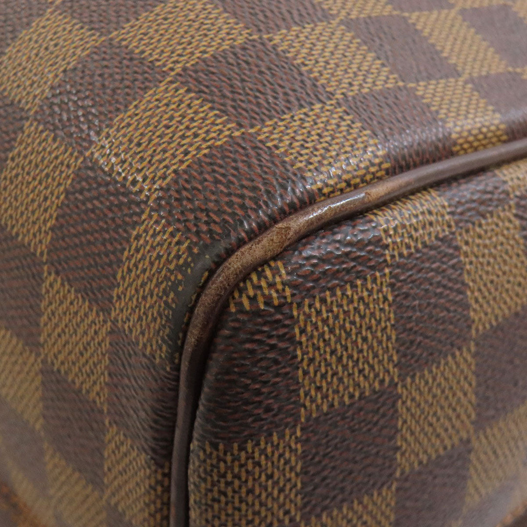 LOUIS VUITTON Boston Duffel bag N41454 Damier canvas Brown Norita 24 Women Used Authentic