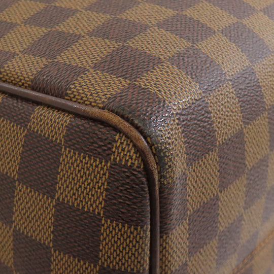 LOUIS VUITTON Boston Duffel bag N41454 Damier canvas Brown Norita 24 Women Used Authentic