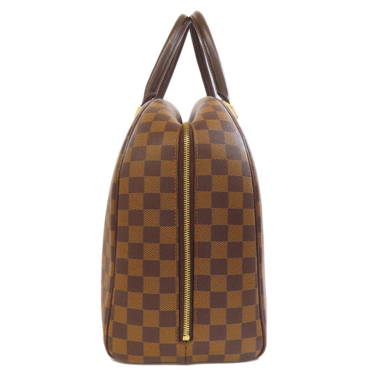 LOUIS VUITTON Boston Duffel bag N41454 Damier canvas Brown Norita 24 Women Used Authentic