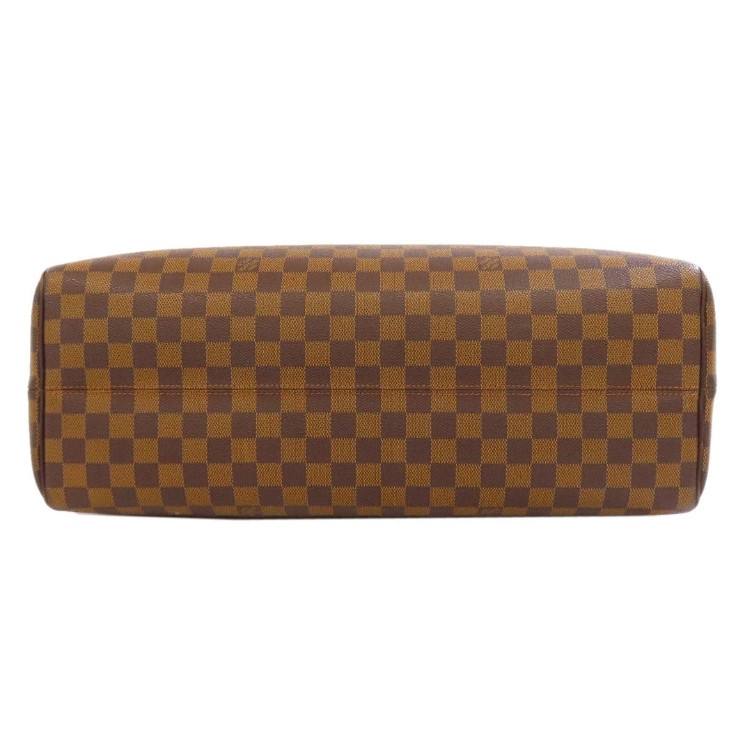 LOUIS VUITTON Boston Duffel bag N41454 Damier canvas Brown Norita 24 Women Used Authentic