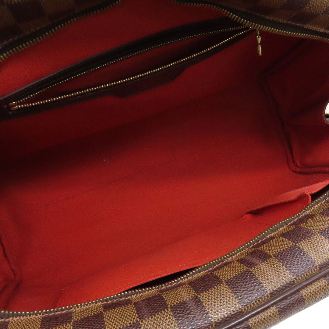 LOUIS VUITTON Boston Duffel bag N41454 Damier canvas Brown Norita 24 Women Used Authentic