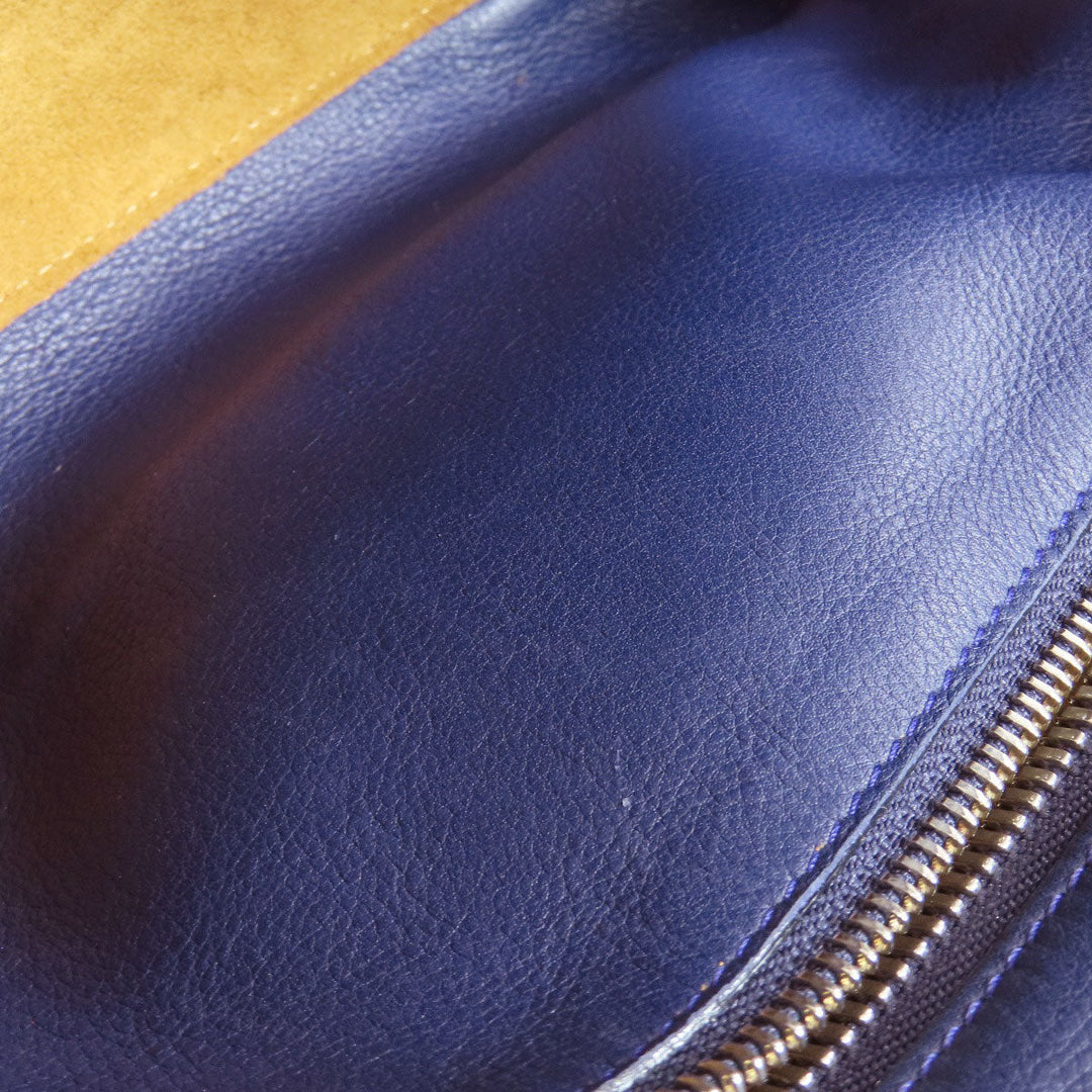 LOEWE Handbag Calfskin blue Amazona 2WAY