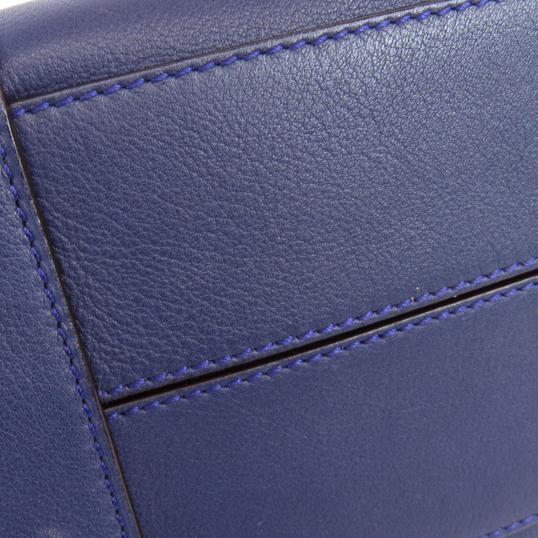 LOEWE Handbag Calfskin blue Amazona 2WAY