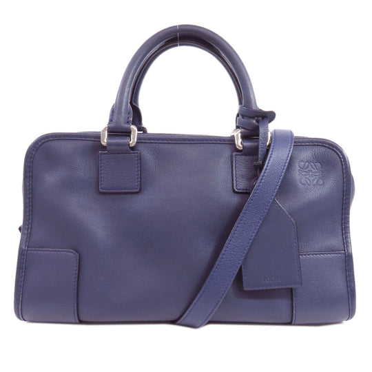 LOEWE Handbag Calfskin blue Amazona 2WAY