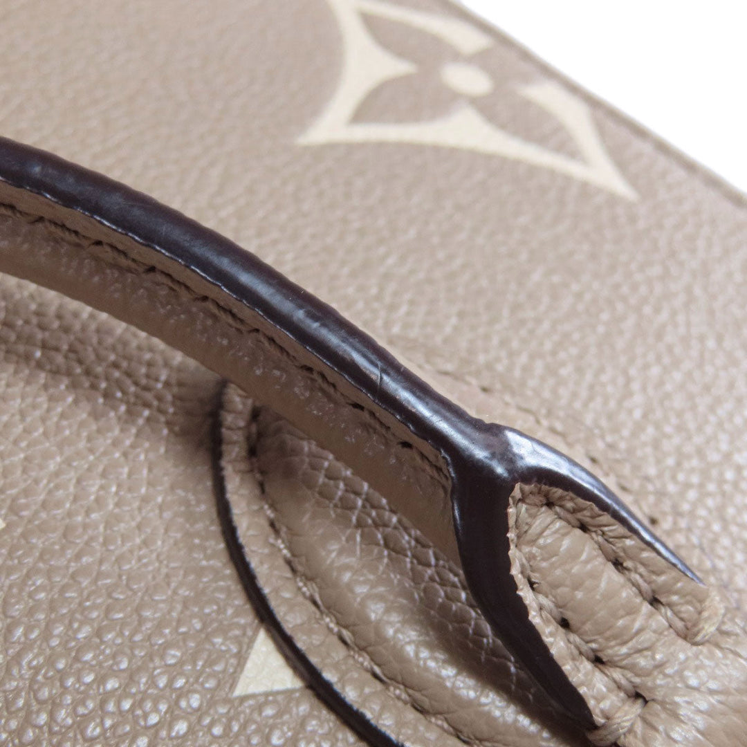 LOUIS VUITTON Handbag M45779 Ann Platt gray On the Go PM Tourtrail Crème