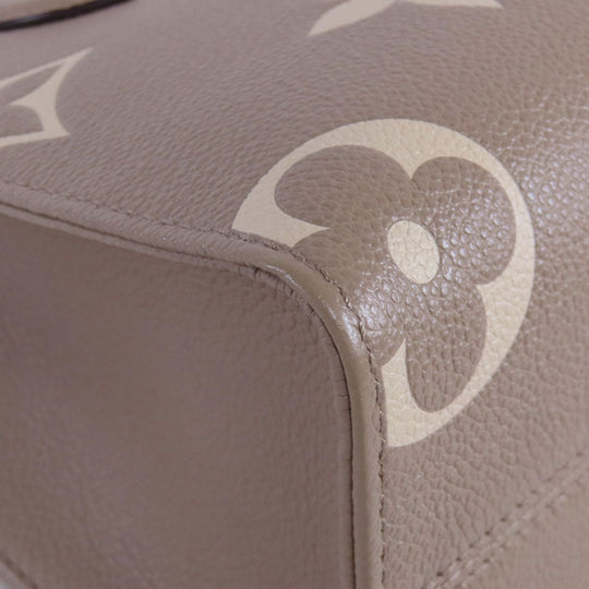 LOUIS VUITTON Handbag M45779 Ann Platt gray On the Go PM Tourtrail Crème