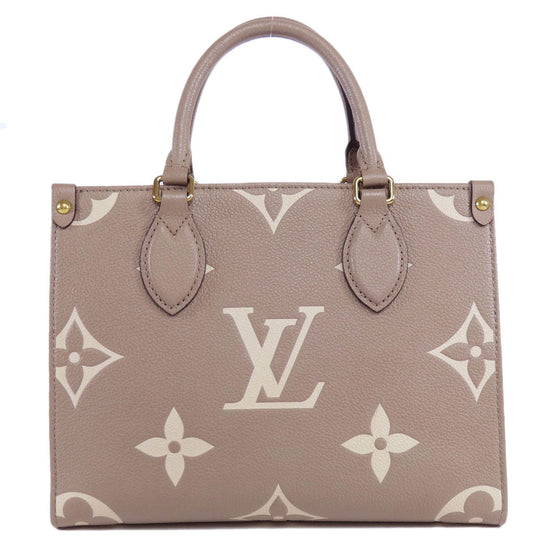 LOUIS VUITTON Handbag M45779 Ann Platt gray On the Go PM Tourtrail Crème