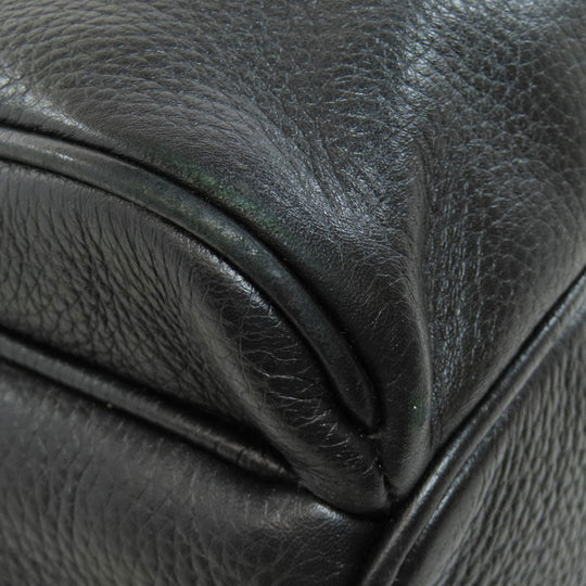 MICHAEL KORS Backpack leather black logo Women Used Authentic