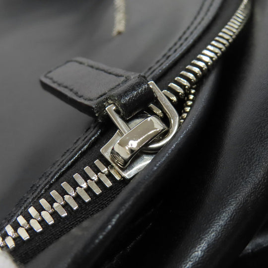 Givenchy Backpack leather black LOVE logo Women Used Authentic