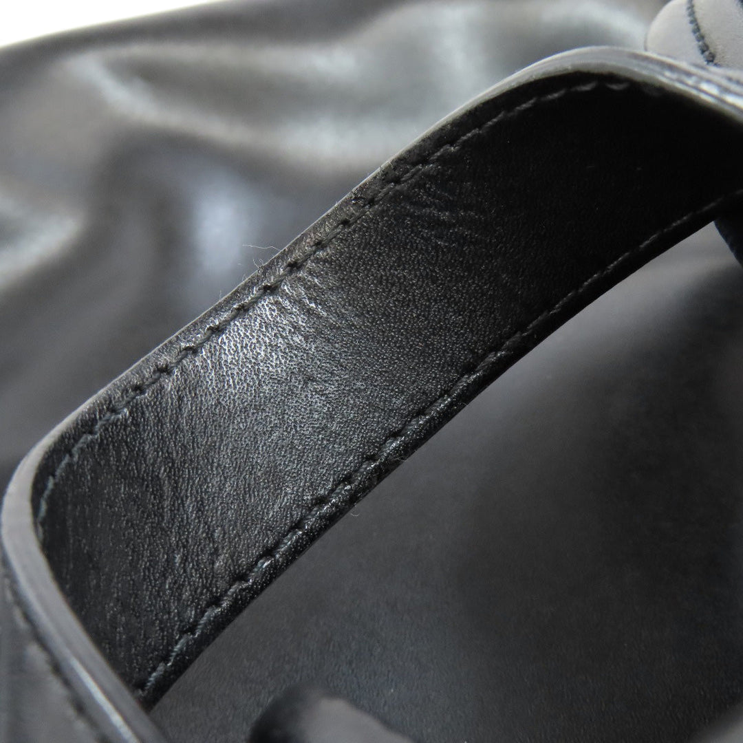 Givenchy Backpack leather black LOVE logo Women Used Authentic