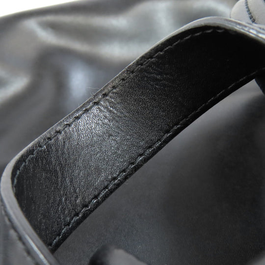 Givenchy Backpack leather black LOVE logo Women Used Authentic