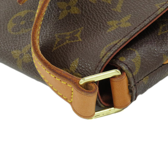 LOUIS VUITTON Shoulder Bag M51257 Monogram canvas Brown Musette tango short Women Used Authentic