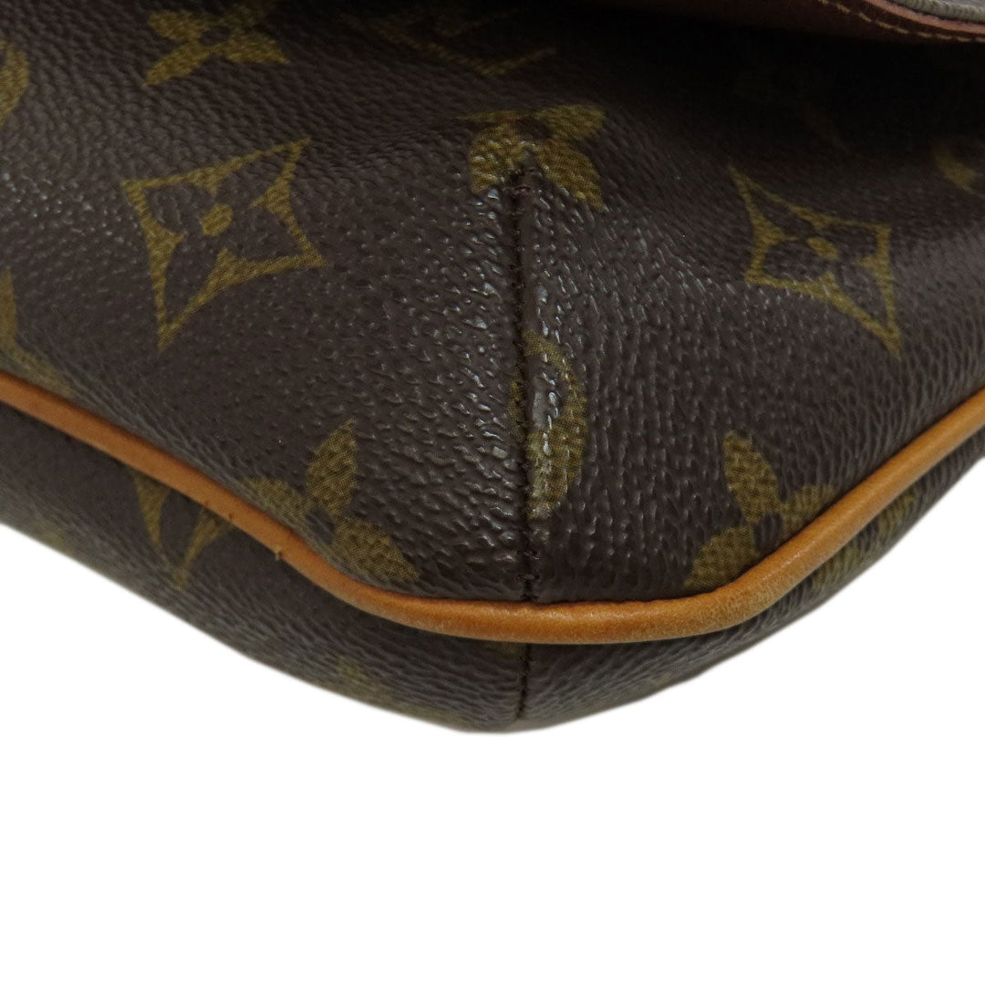 LOUIS VUITTON Shoulder Bag M51257 Monogram canvas Brown Musette tango short Women Used Authentic