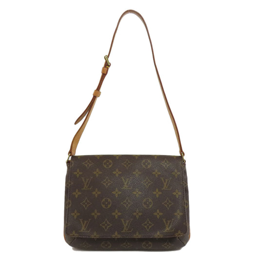 LOUIS VUITTON Shoulder Bag M51257 Monogram canvas Brown Musette tango short Women Used Authentic