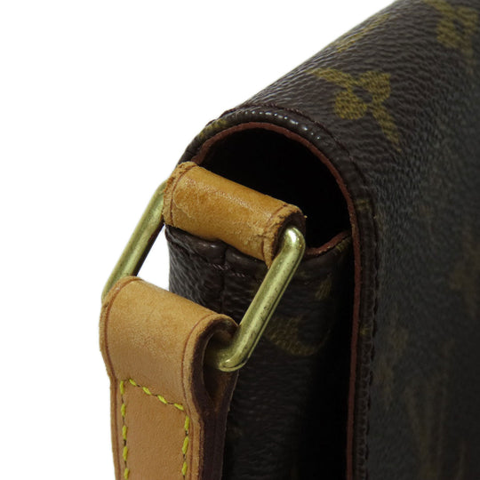 LOUIS VUITTON Shoulder Bag M51257 Monogram canvas Brown Musette tango short Women Used Authentic