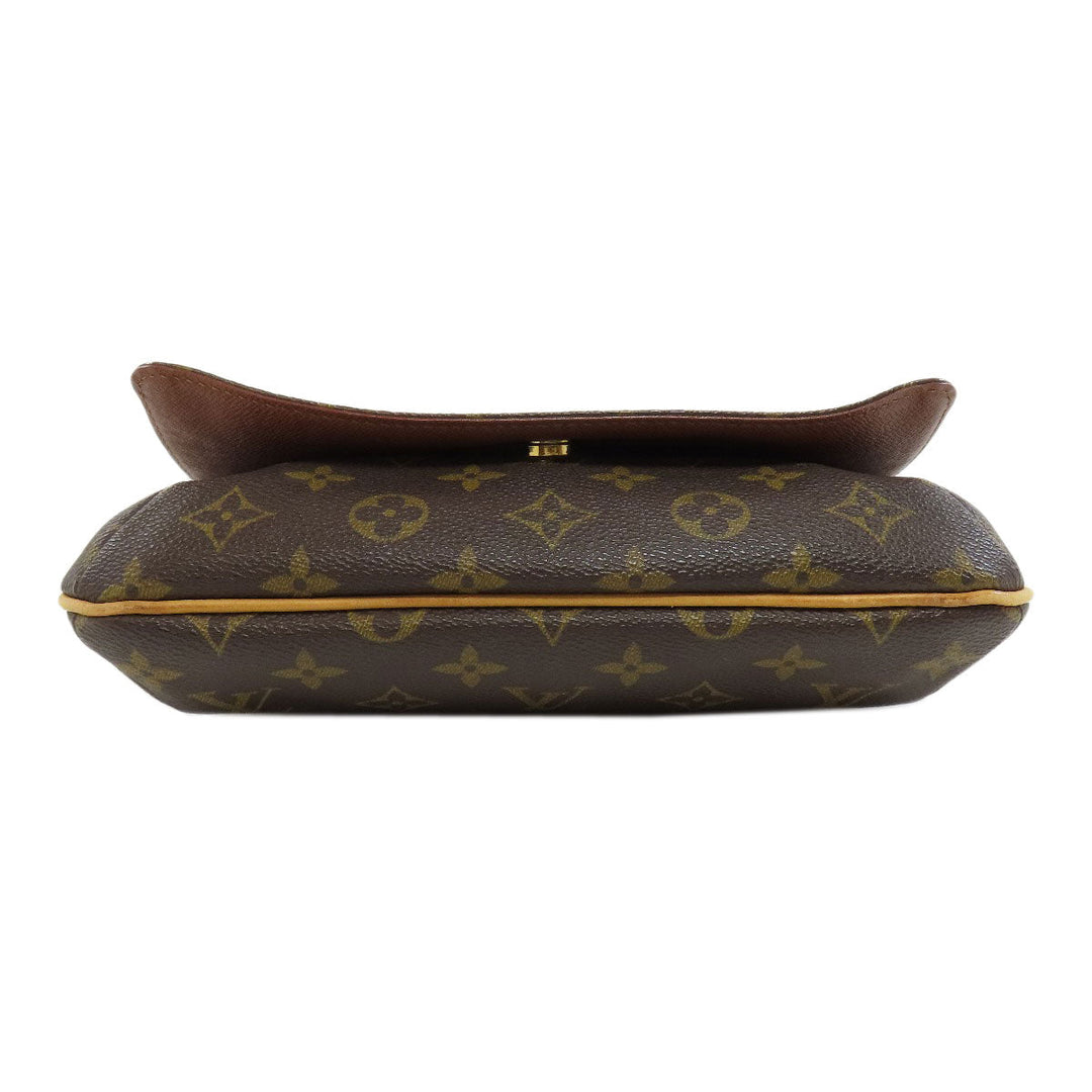 LOUIS VUITTON Shoulder Bag M51257 Monogram canvas Brown Musette tango short Women Used Authentic