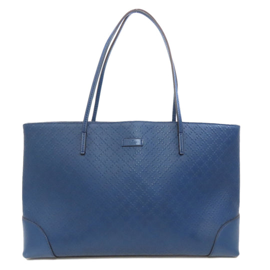 GUCCI Tote Bag 353397 leather blue Diamante Women Used Authentic