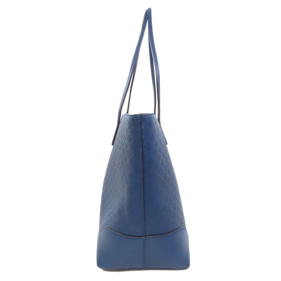 GUCCI Tote Bag 353397 leather blue Diamante Women Used Authentic