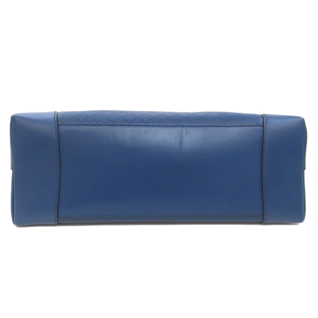 GUCCI Tote Bag 353397 leather blue Diamante Women Used Authentic