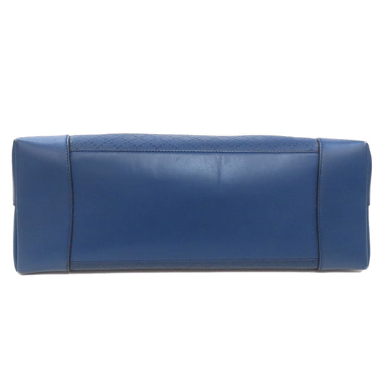 GUCCI Tote Bag 353397 leather blue Diamante Women Used Authentic