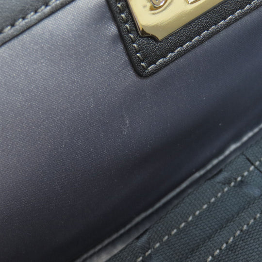 COACH Shoulder Bag F17798 canvas black Signature Women Used Authentic