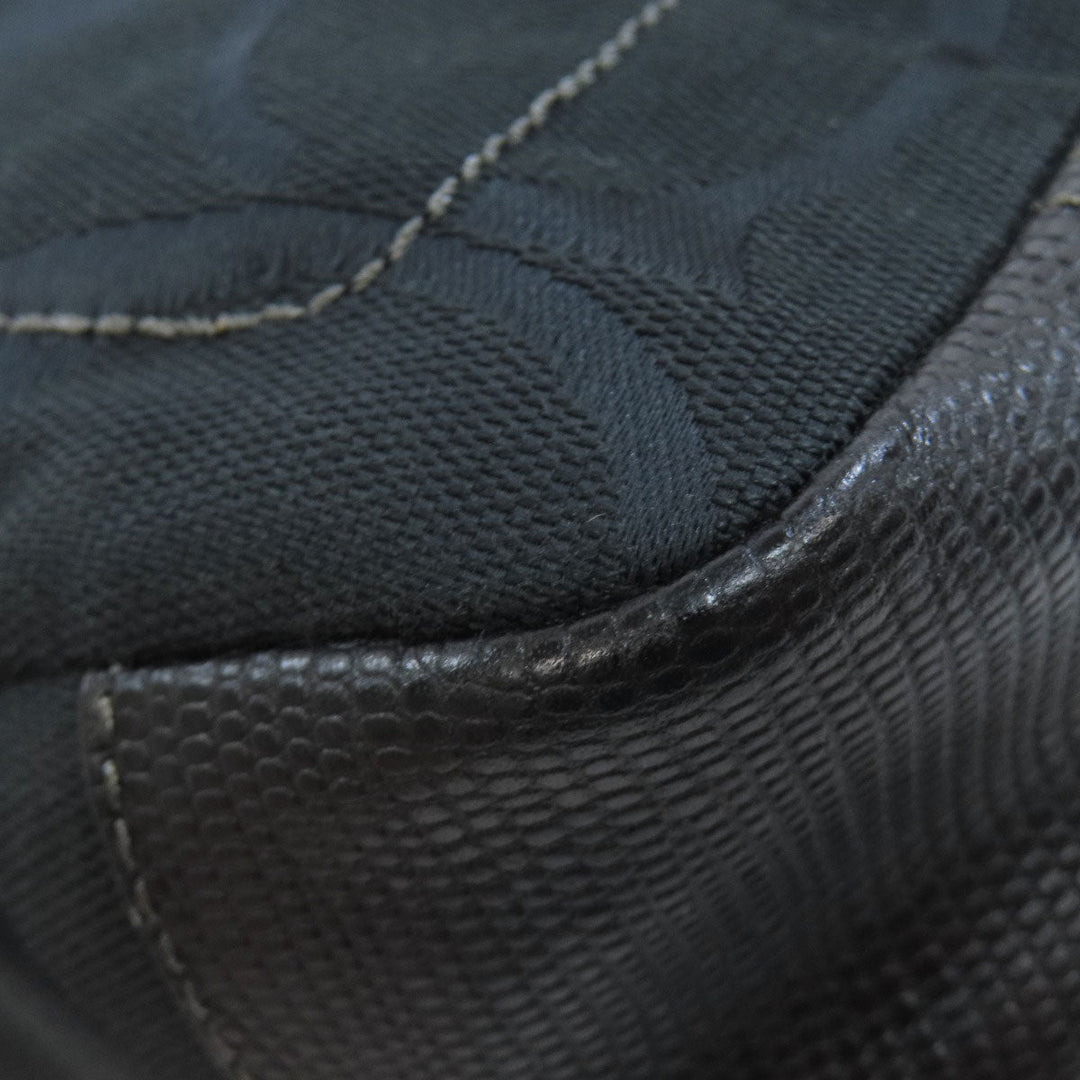 COACH Shoulder Bag F17798 canvas black Signature Women Used Authentic