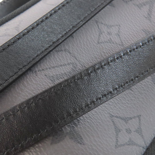LOUIS VUITTON Shoulder strap M69534 Monogram Eclipse black Double phone pouch mens Used Authentic