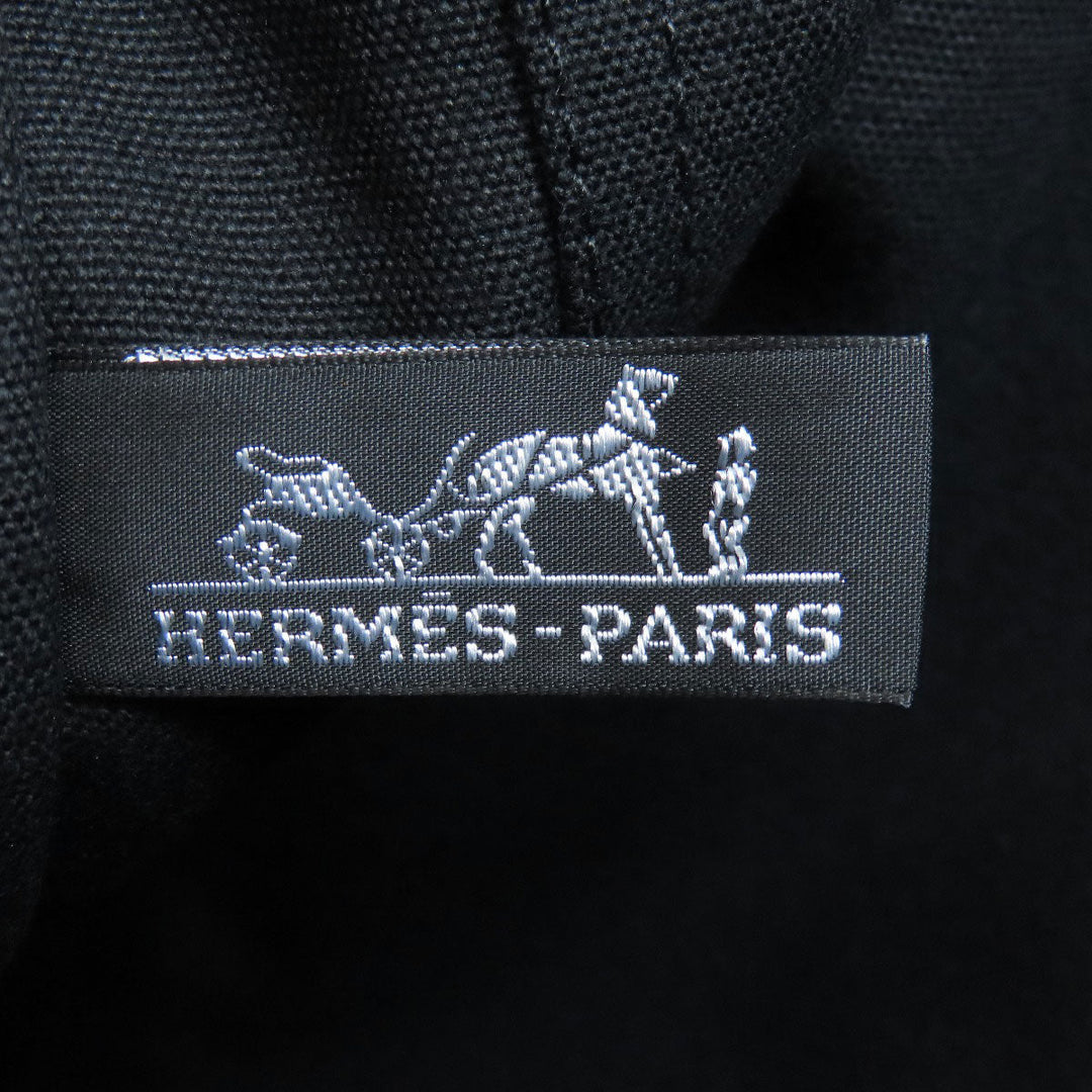 HERMES Tote Bag canvas black SackFool ToeMM Women Used Authentic