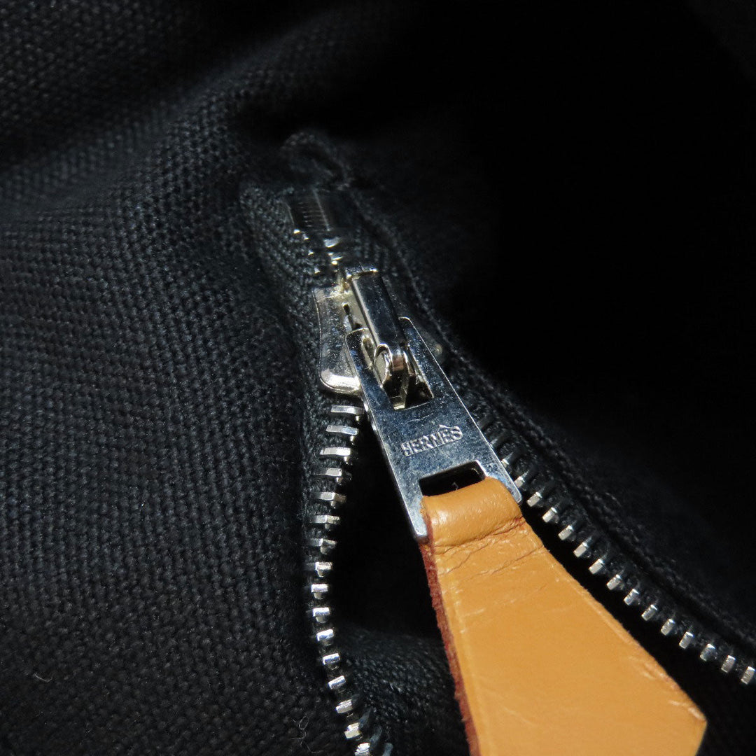 HERMES Tote Bag canvas black SackFool ToeMM Women Used Authentic