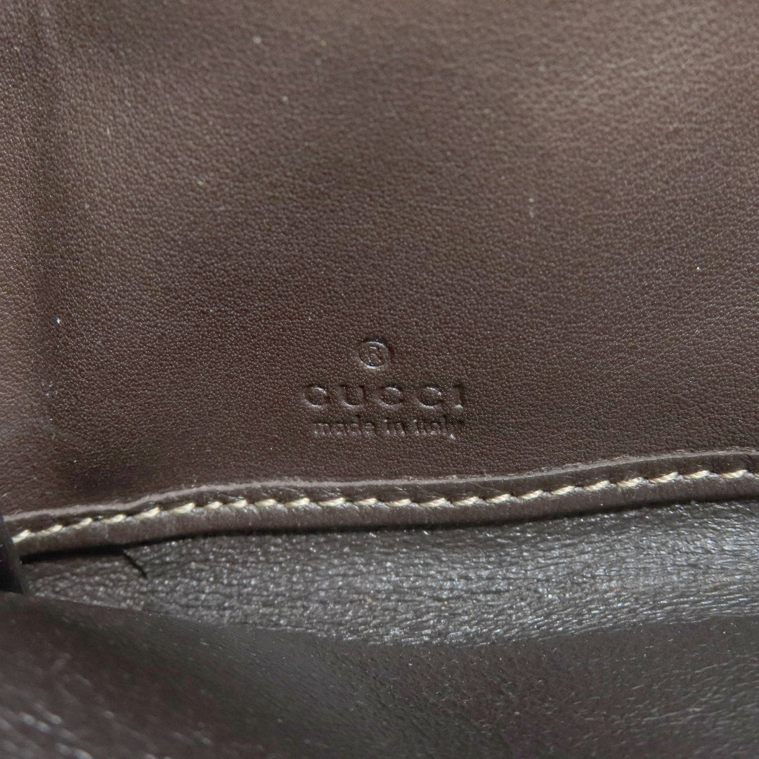 GUCCI Long Wallet Purse 245914 canvas Brown Zip Around GG Women Used Authentic
